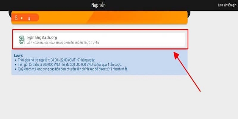 Hướng dẫn chi tiết nạp tiền vào tài khoản SV388